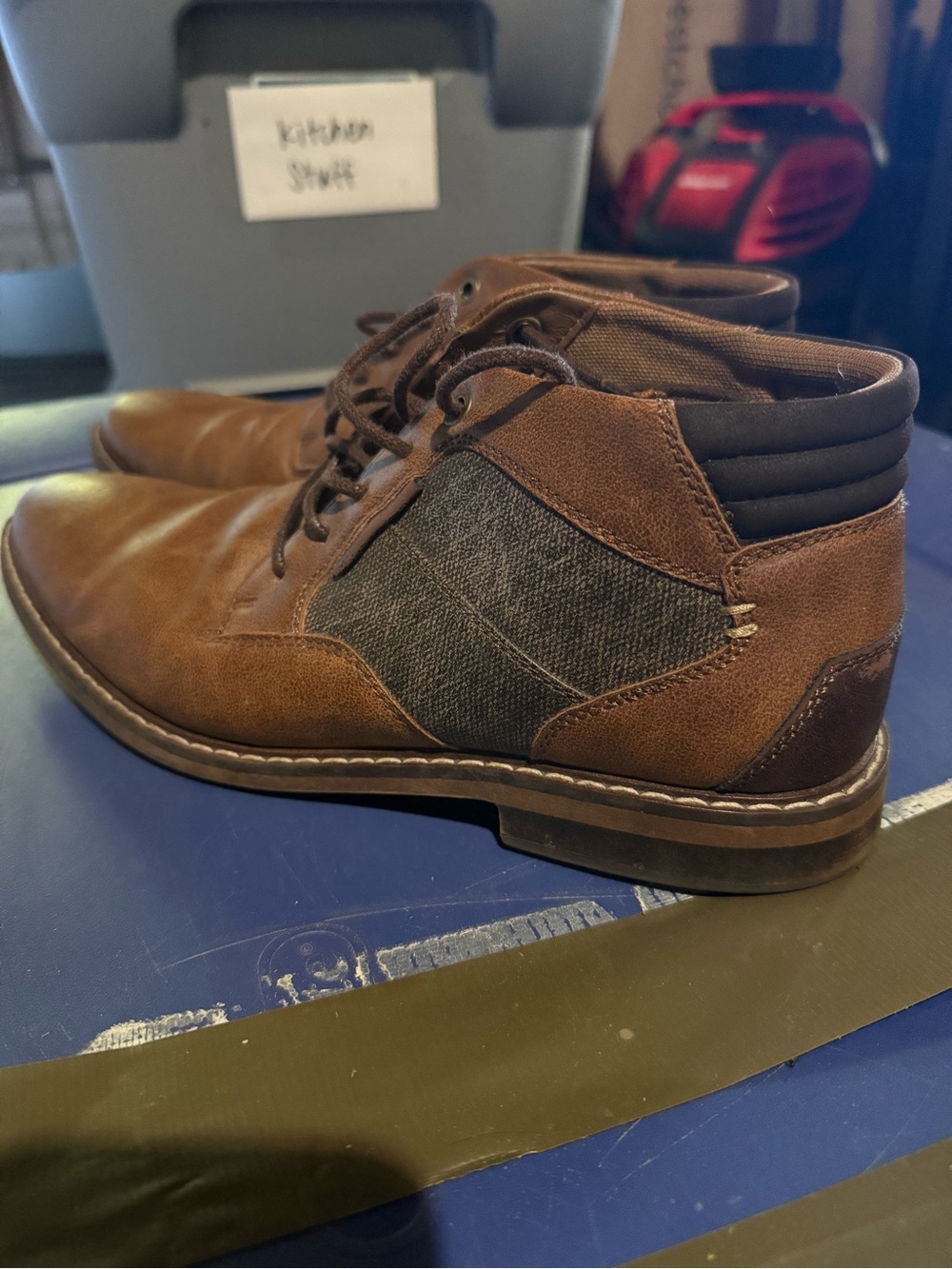 Sonoma Brown Chukka Boots with Charcoal Panel